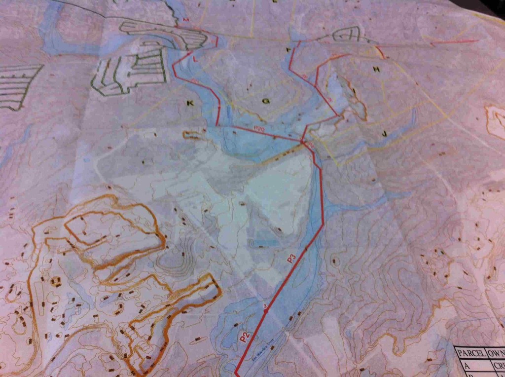 Sewer line in Elm Hole Creek(in red) proposed to serve Crescent Hills - SAWS
