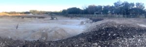 Floodplain filled from new construction near Babcock Road and Loop 1604.