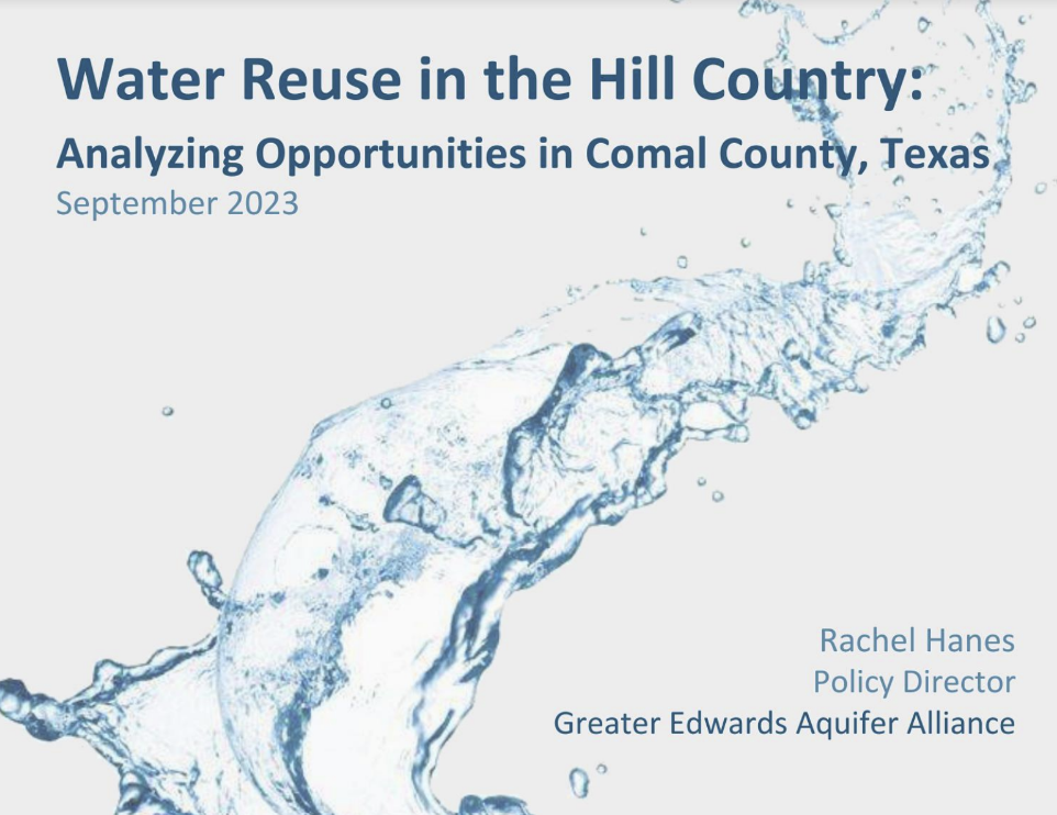 Water Reuse in the Hill Country Analyzing Opportunities in Comal